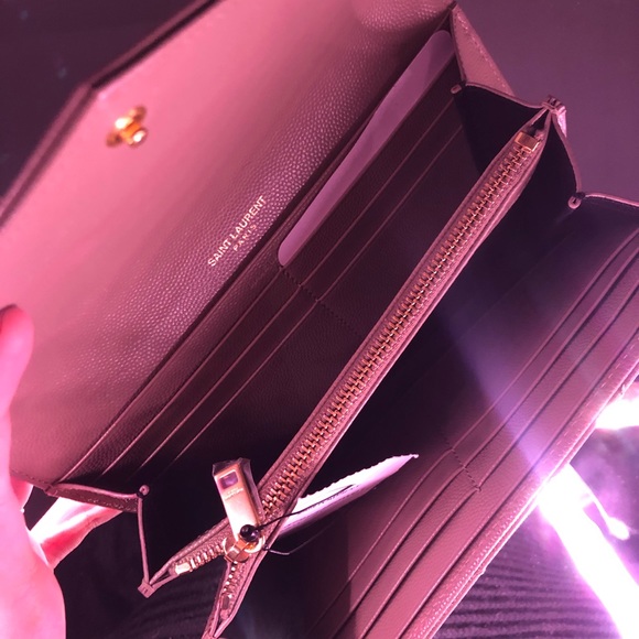 YSL Saint Laurent Large Wallet Embossed Leather - Picture 6 of 8